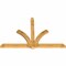 Ekena Millwork Redmond Rough Sawn Timber Gable Bracket, Western Red Cedar, 108"W x 72"H x 4"D x 6"F, 16/12 Pitch GBW108X72X0406RED00RWR - alternate 3
